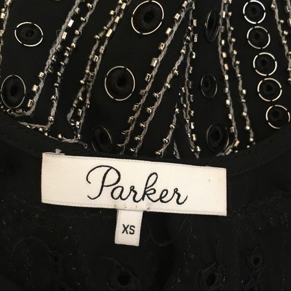 Parker Blair Embellished Black Sleeveless Cami Tank Top Size XS - Picture 10 of 14